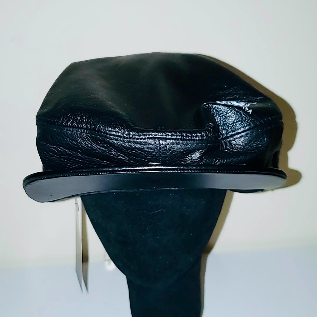 Rare Georgetown Hoyas Driving / Newsboy Leather Cap With Logo | Nwt
